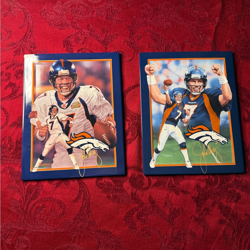 Denver Broncos Football Themed Wall Art Set